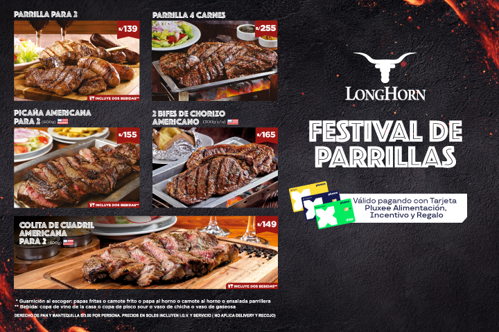 CARTA LONG HORN:FESTIVAL DE PARRILLAS